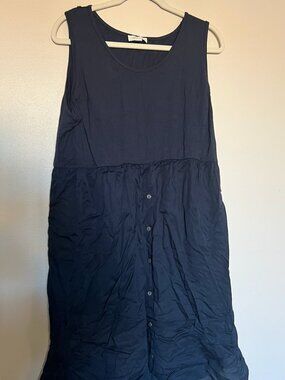 Like-New US 14 Seraphine Navy dress